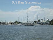 Salty Sam’s Marina & Parrot Key Restaurant.  Boaters welcome.