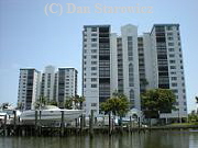 Ocean Harbor towers, mid-island, overlooking the bay (and the gulf on the other side).  Very large units.  Adjacent to Snook Bight Marina.