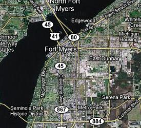Clicking on this image will display all Downtown Fort Myers (Central Fort Myers), Florida Gulf access listings