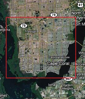 Clicking on this image will display all Southwest & Southeast Cape Coral, Florida Gulf access listings